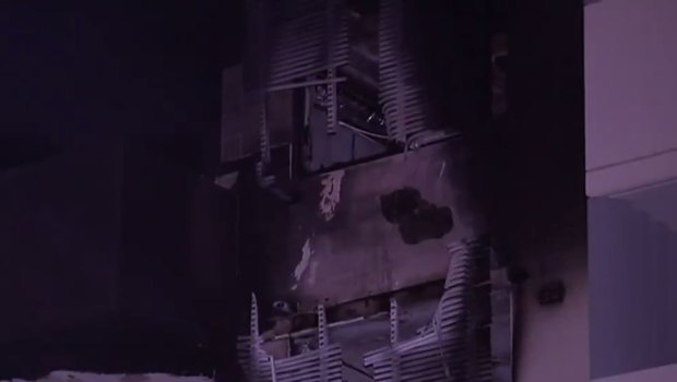 Fire caused significant damage to a Chermside unit block.