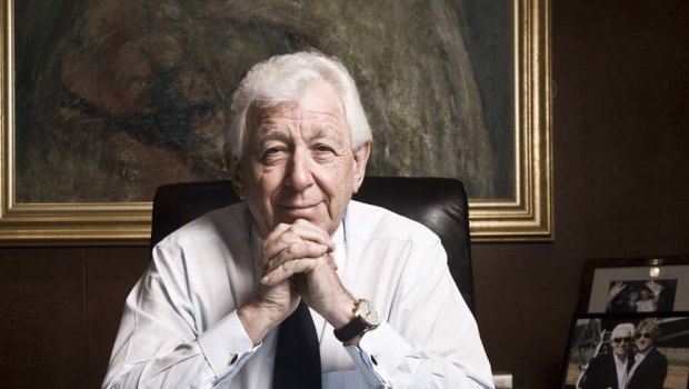 Westfield's Frank Lowy at his office in Sydney.