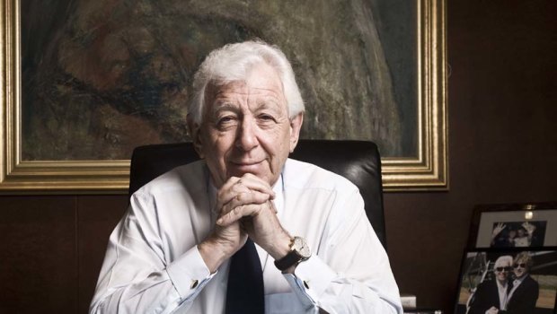 Westfield's Frank Lowy at his office in Sydney.