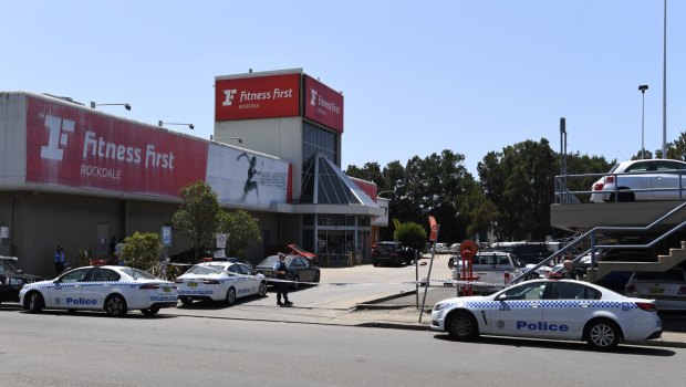 Rockdale Fitness First, where Mick Hawi was shot at close range.