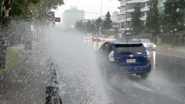 Brisbane received less than five centimetres of rain on Saturday, but surrounding areas were drenched. (File pic)
