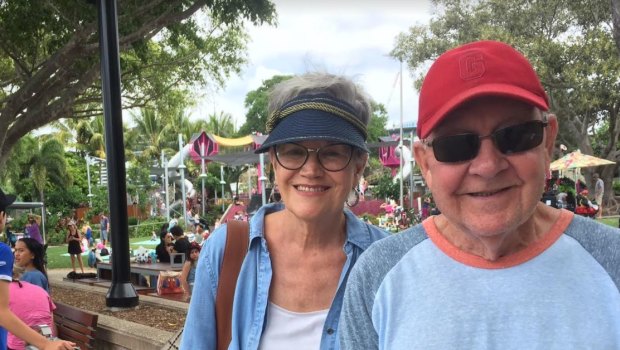 Cynthia and Jack Burton at South Bank Parklands. 