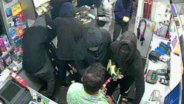 CCTV captured the robbery at Keon Park.