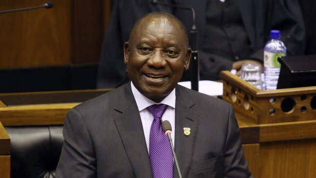 South Africa's new President, Cyril Ramaphosa, says the transfer of land from the country's white minority to the black majority will be handled without damaging the economy.