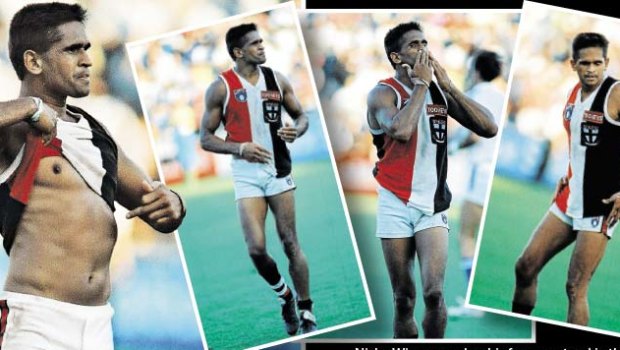 Nicky Winmar's famous protest.