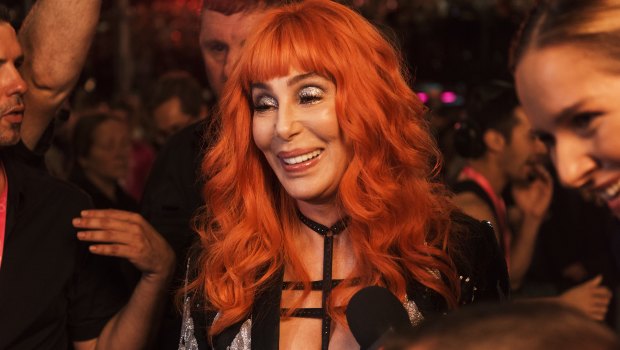 American singer Cher at the Sydney Mardi Gras.