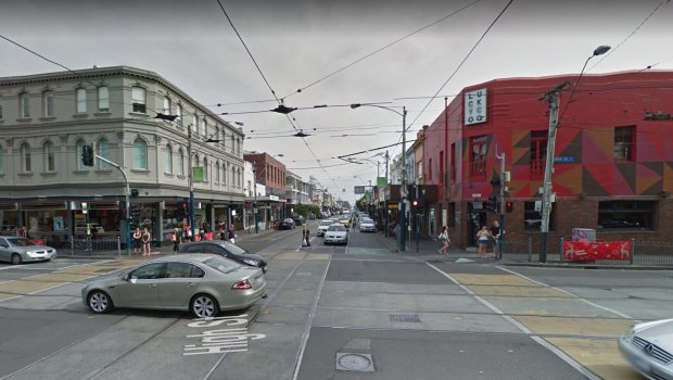 High and Chapel streets in Prahran, the scene of a brawl early Thursday morning.