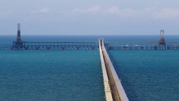 The Abbot Point coal terminal in Queensland.