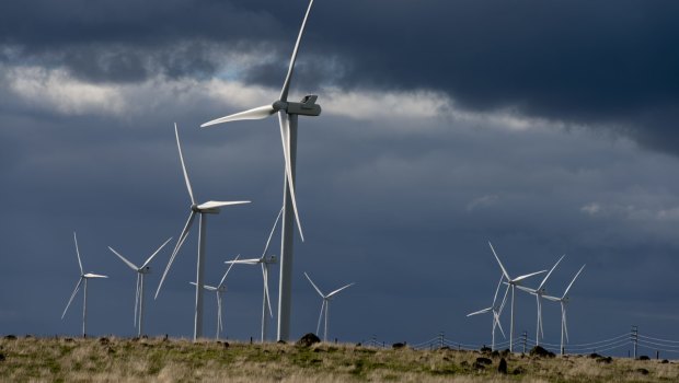 The Macarthur wind farm in western Victoria. The Victorian government has set a target of 40 per cent renewables by 2025.