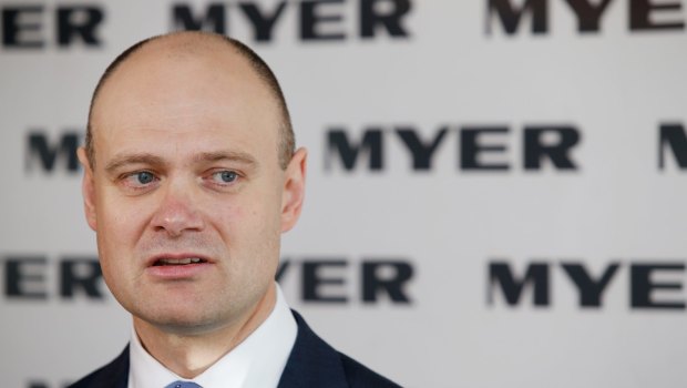 Under pressure: Myer chief executive Richard Umbers.