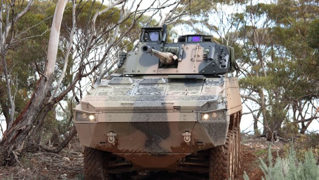 BAE Systems' AMV-35 armoured defence vehicle. The company lost its bid for the Land 400 contract.