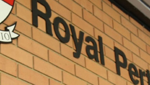 The elderly man was taken to Royal Perth Hospital.