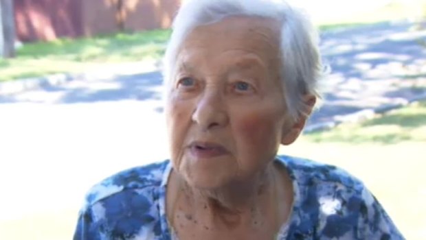 Sofia Barbopoulos, 96, was asleep in her bed when she heard the offender break into her Gertrude Street home in St Albans.