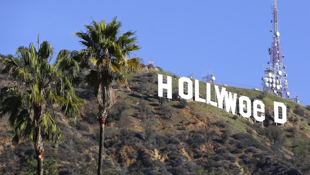 Pranksters anticipated the legalisation of recreational marijuana last year by amending the Hollywood sign above LA.