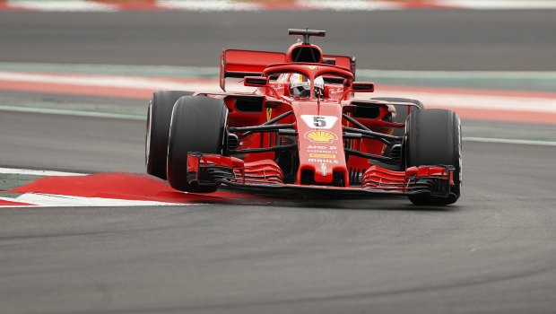 Sebastian Vettel bettered Daniel Ricciardo's best effort from day one.