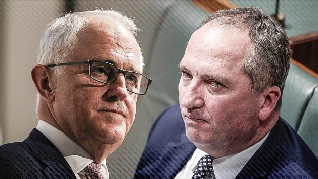 Not on good terms: Malcolm Turnbull and Barnaby Joyce