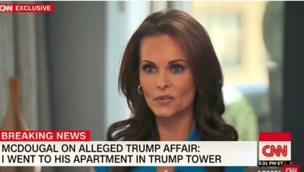 Former Playboy model Karen McDougal alleged she had an affair with Donald Trump.