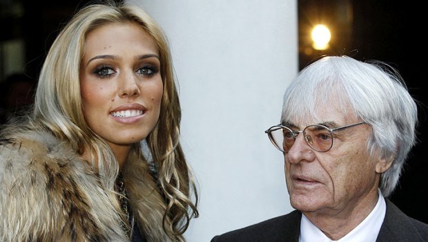 Bernie Ecclestone (right) with his daughter Petra.