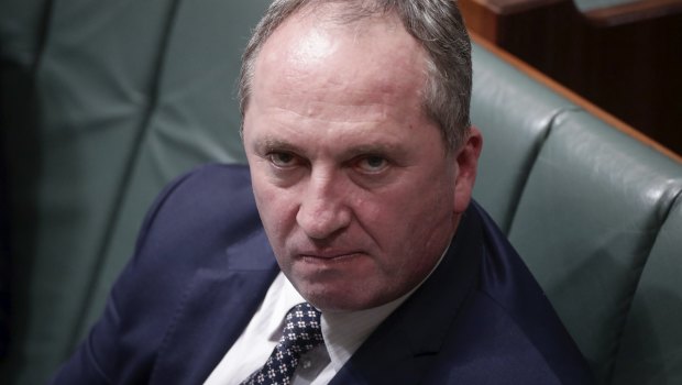 Deputy Prime Minister Barnaby Joyce in question time on Thursday.