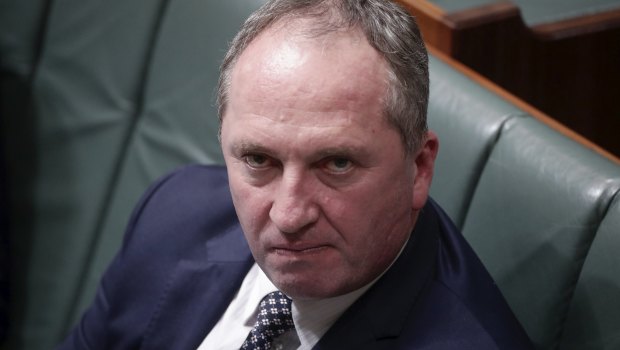 Deputy Prime Minister Barnaby Joyce in question time on Thursday.