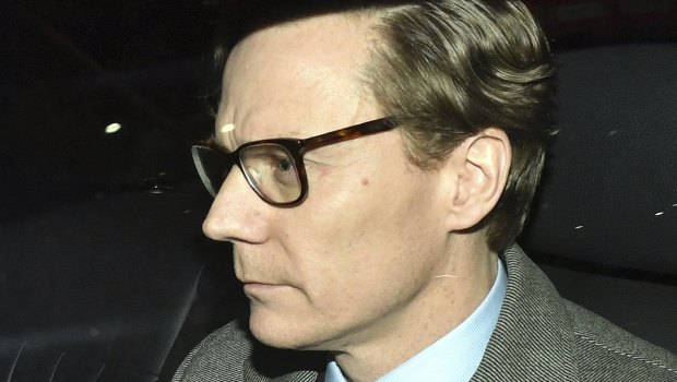 Chief Executive of Cambridge Analytica Alexander Nix leaves the offices in central London after he was suspended.