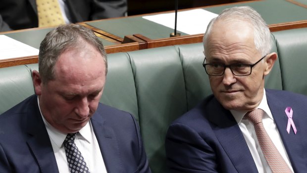 Deputy Prime Minister Barnaby Joyce and Prime Minister Malcolm Turnbull