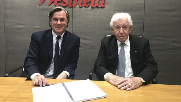Westfield joint chief executive Peter Lowy and Chairman Sir Frank Lowy have a proven track record.