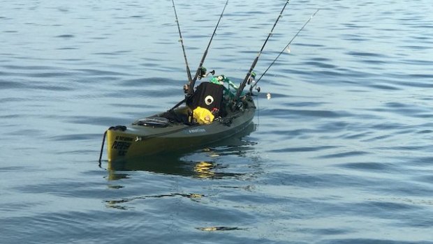 The fishing kayak was found empty, floating in Western Port Bay.