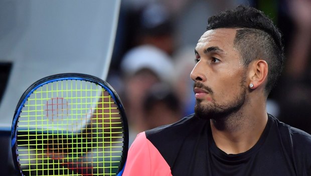 Nick Kyrgios's brother stirred controversy for wearing a t-shirt promoting a sports wagering provider during a prime-time match.