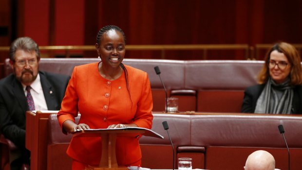 Senator Lucy Gichuhi delivers her first speech in the Senate.