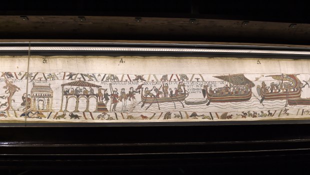 The Bayeux Tapestry hasn't moved since it was temporarily taken to the Louvre in 1944.