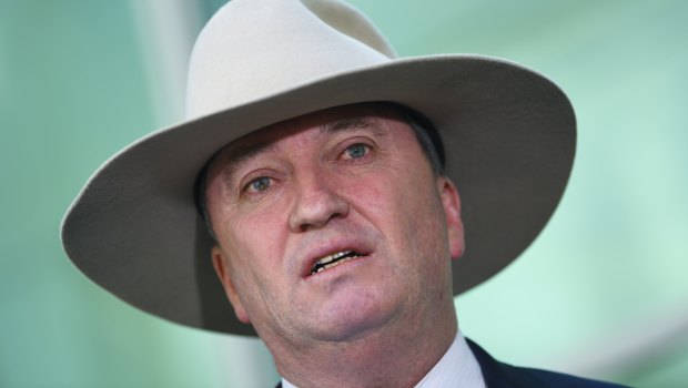 Deputy Prime Minister Barnaby Joyce said he wasn't going anywhere.