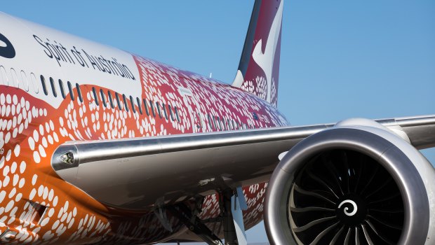 Qantas’ first Perth to London flight 