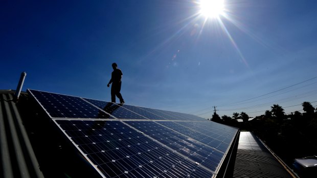 The number of solar panel installations is rising across Australia.