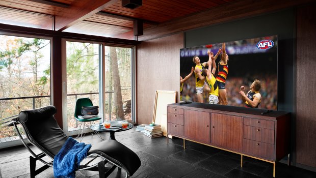 Larger 72-inch television screens are increasing in consumer demand, even for small lounge rooms.