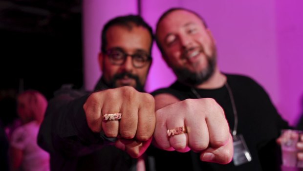 Co-founders of Vice, Suroosh Alvi and Shane Smith.