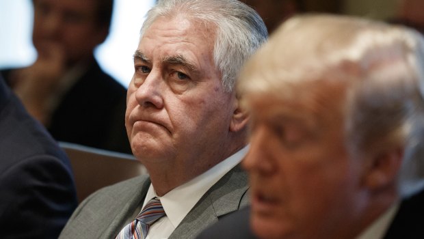Ousted: Former US secretary of state Rex Tillerson.