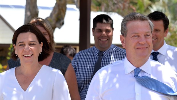 Deputy Opposition Leader Deb Frecklington will contest the LNP leadership, after Opposition Leader Tim Nicholls announced he would not fight for the position at Tuesday's partyroom meeting.