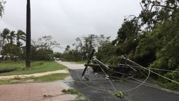 The aftermath of Cyclone Nora in Pormpuraaw, on the western Cape York Peninsula.