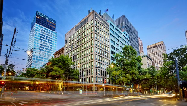 The Christie Spaces building at 454 Collins Street is for sale.

