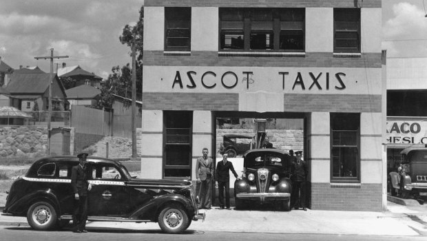 Ascot Taxi building on Barry Parade, Fortitude Valley, Brisbane, Queensland, 1937