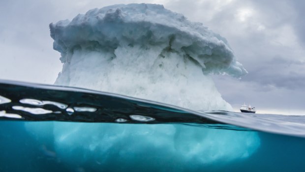 An iceberg off Antarctica. 