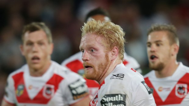 Cracking start: James Graham and the Dragons were firing on all cylinders in round one.