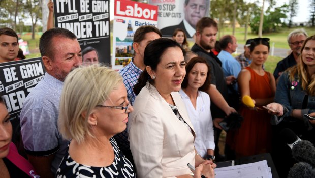 Annastacia Palaszczuk was trying to divert attention from Labor member Jo-Ann Miller's hug with Pauline Hanson yesterday.