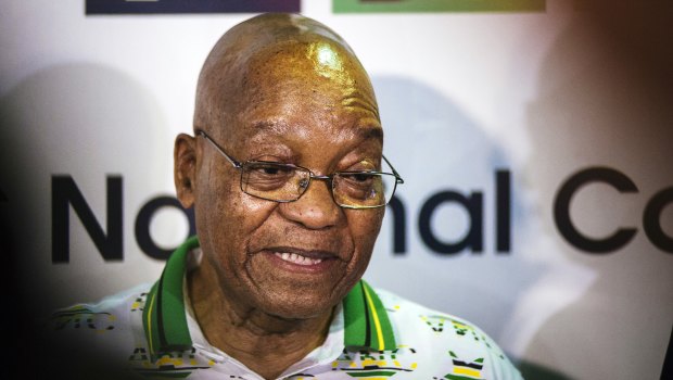 Given an ultimatum: South African President Jacob Zuma.
