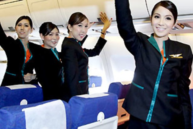 ladyboy flight attendant 