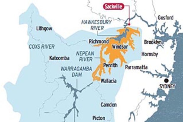 Sydney Flood Plain Map When Sydney's Rivers Run High