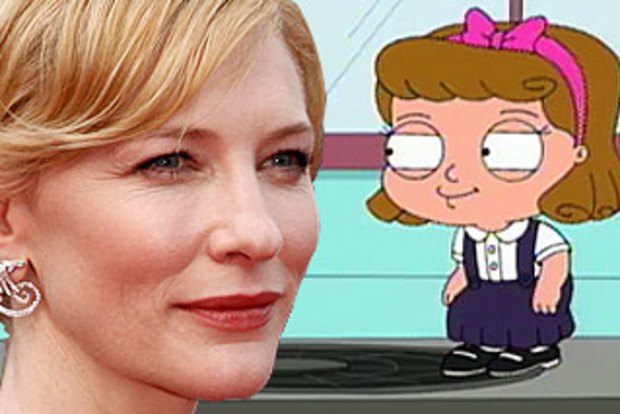 Blanchett voices character on Family Guy