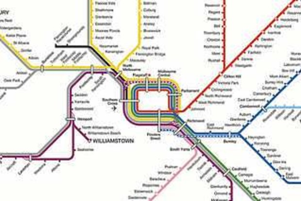 Ptv Local Area Maps Rail Map Gets A Rainbow Update