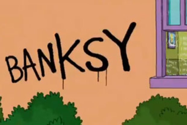 Springfield Takes A Sinister Turn Under Banksy S Influence